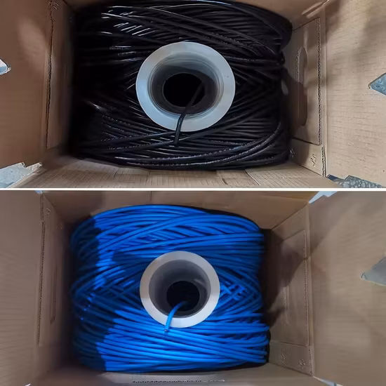 4 пары голых медных кабелей 23AWG LSZH, серый кабель Cat 6 CAT6 UTP LAN, 305 м для использования внутри помещений
